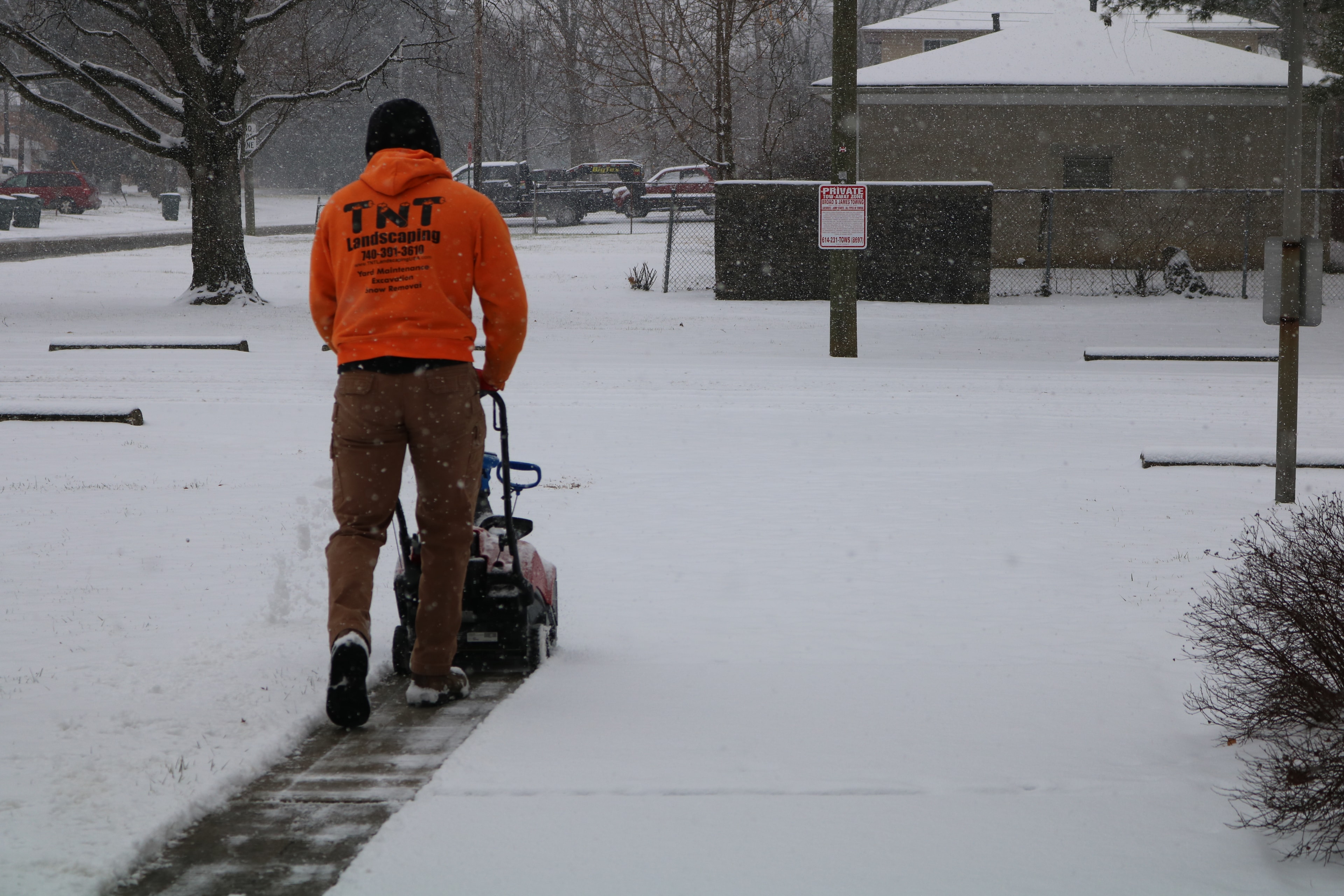 Commercial snow removal vehicle
