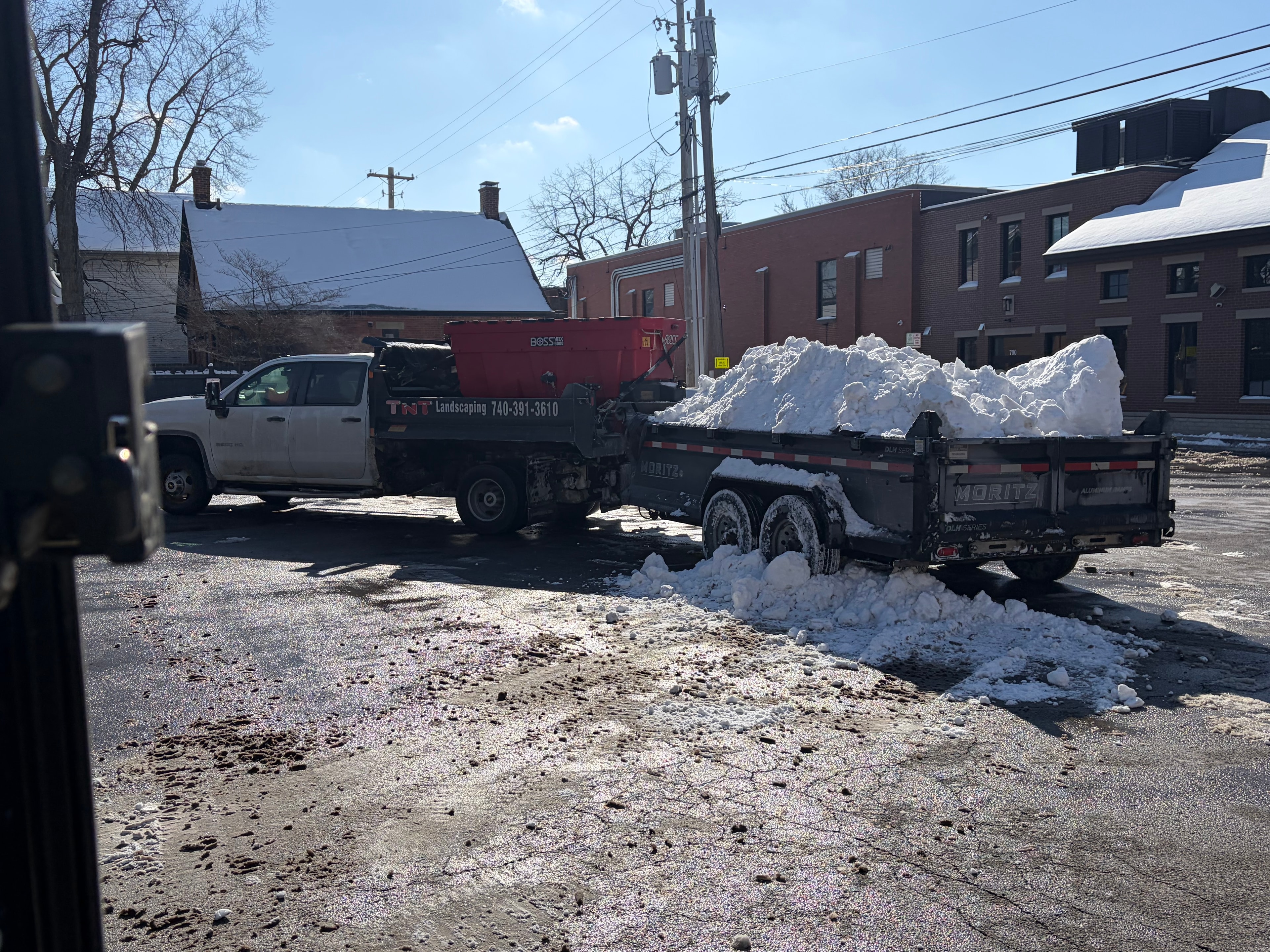 TNT commercial snow removal truck