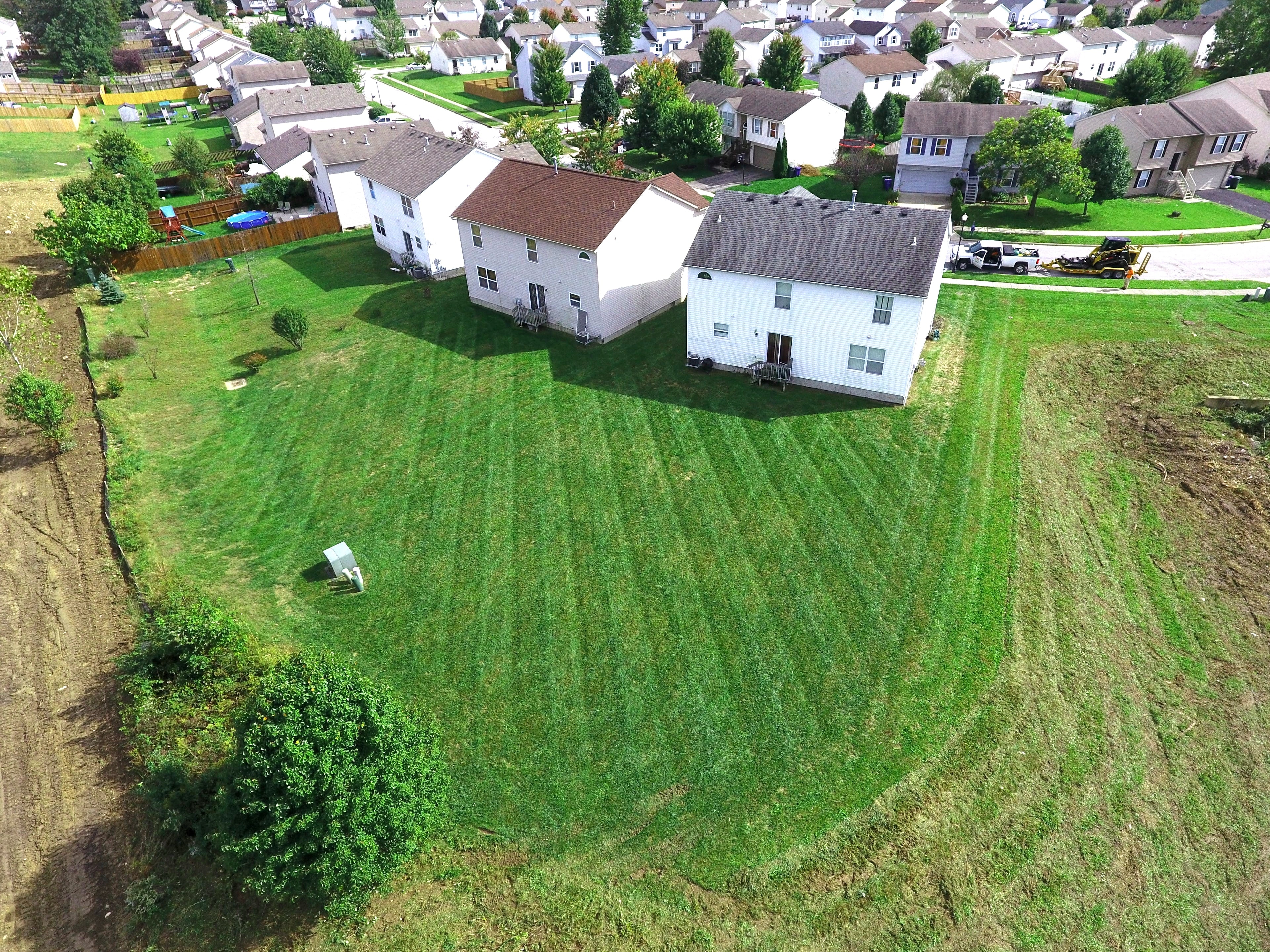 Professional commercial lawn mowing service